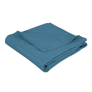Cubrecama Microfibra Ultrasonic Liso 2 Plazas Indigo