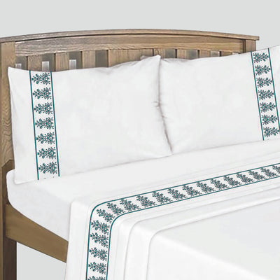 Sabanas Bordadas 180H Armony King Ladrillo - ladrillo