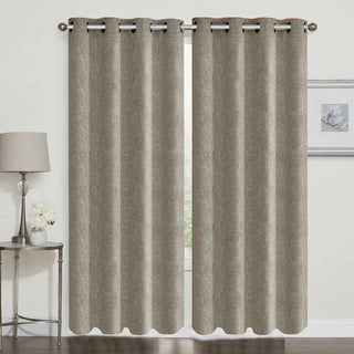 Cortina Mercia- Set De Dos Paños 140 X 220 - Crudo