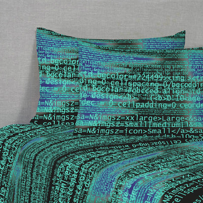 Sábanas 144H Estampadas King Matrix Verde Menta - verde