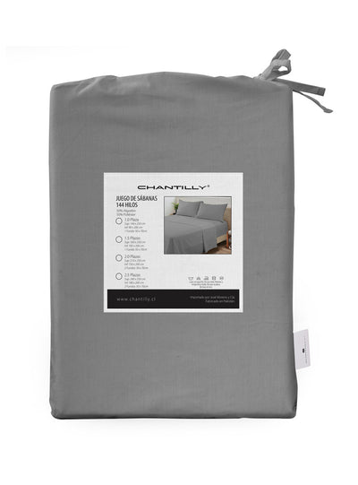 Sábanas 144 Hilos Lisas - gris