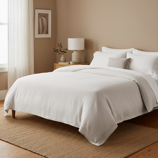 Funda plumón de lino 220 x 240 cm ivory