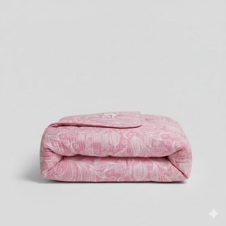 Quilt estampado Flores Malva