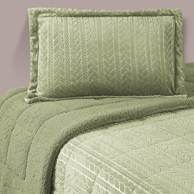 Plumon Coral Sherpa - verde