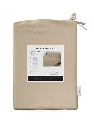 Sábanas 144 Hilos Lisas - arena