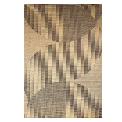 ALFOMBRA 300 X 400 GEO CIRCULAR GRIS - multicolor