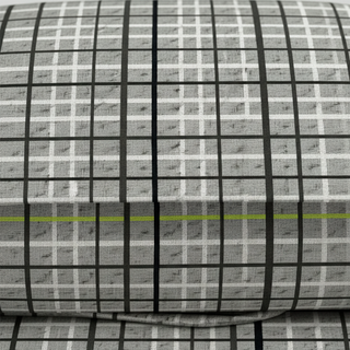 Quilt estampado Líneas Gris