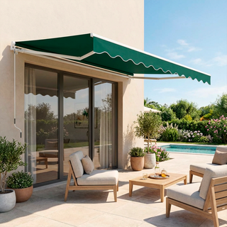 Toldo Proyectable Aluminio 2 x 1,5 Mts Verde botella