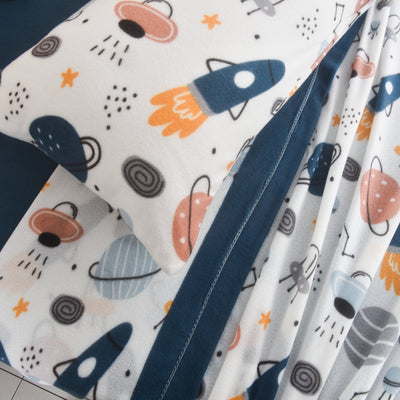 Sábanas Polar Estampada Espacial
