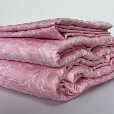 Quilt estampado Flores Malva