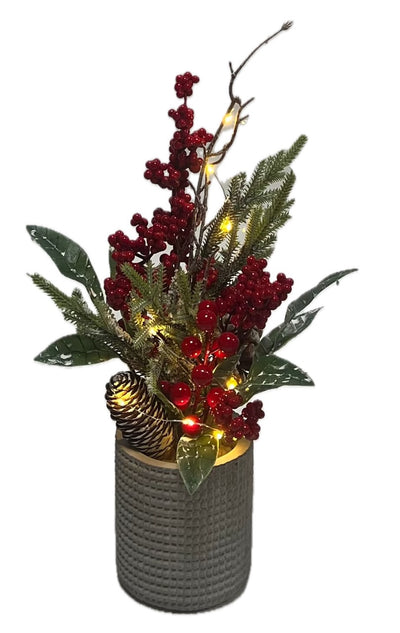 Arreglo Floral Base Cmto C/Luz   115