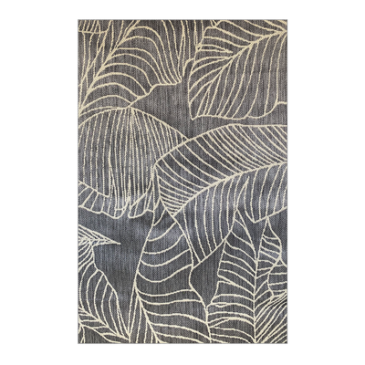 ALFOMBRA 200 X 290 NATURA HOJAS GRIS - multicolor