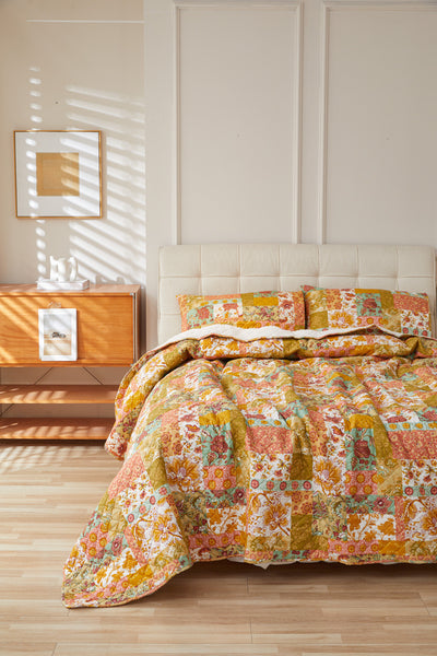 Quilt Sherpa Estampado Fall