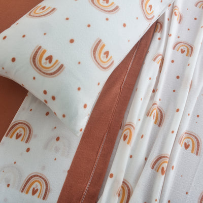 Sábanas Polar Estampada Arcoiris