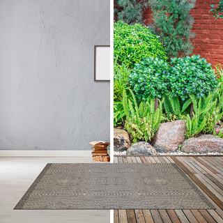 ALFOMBRA 240 X 340 NATURA DIAGONAL GRIS