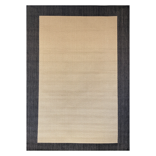 ALFOMBRA 160 X 230 COLOR BLOCK BEIGE NEGRO