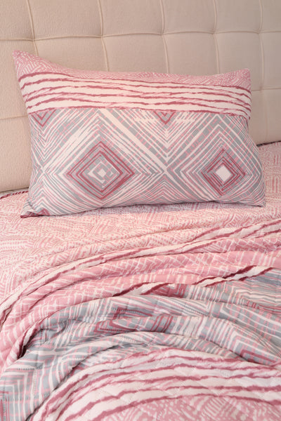 Quilt Sherpa Estampado Pink frames