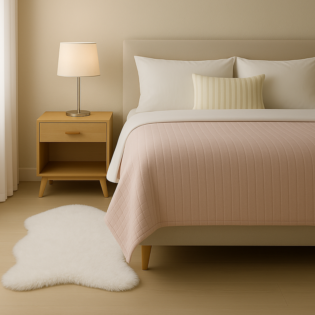 Bajada Cama Blanco 60 x90