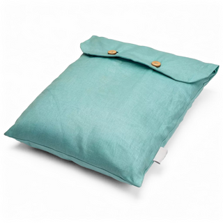 Funda plumón de lino 250 x 240 cm agua