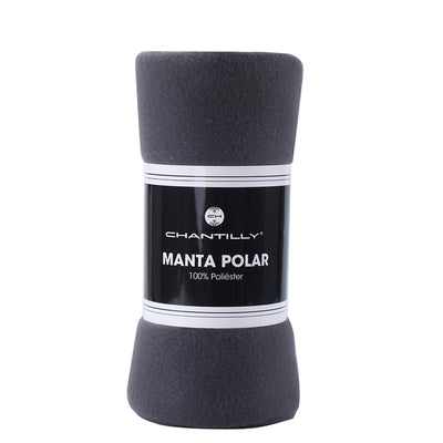 Manta de Polar Lisa - gris