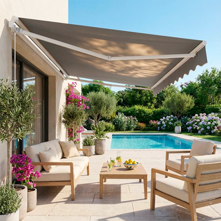 Toldo Proyectable Aluminio 2 x 1,5 Mts Gris Perla