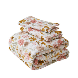 Quilt Sherpa Estampado Flores