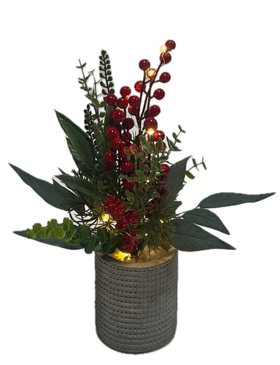 Arreglo Floral Base Cmto C/Luz  112