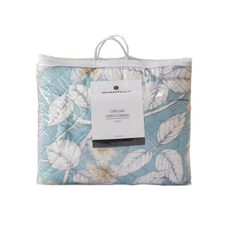 Quilt Sherpa Estampado Leaf