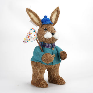 Conejo Pascua peluche 45cm banderín