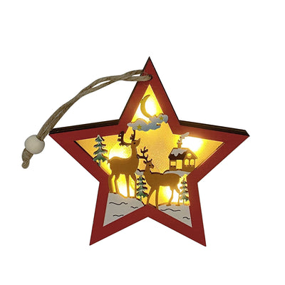 Deco Estrella Renos C/Luz  010