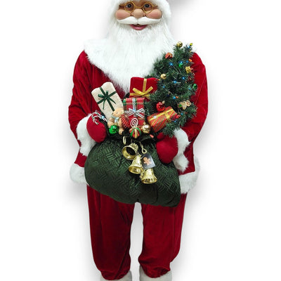 Santa Luz Y Musica Bolsa Arbol Regalos 1,20Cm