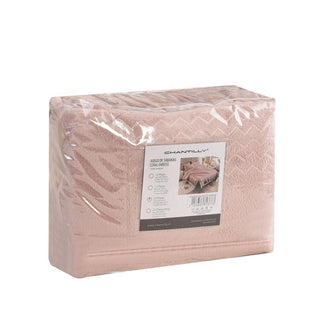 Juego de Sábanas Coral Fleece Ultra Suave Chantilly King Rosado