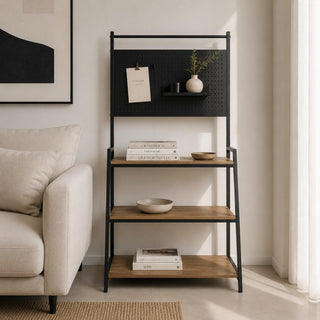 Organizador Multiuso 3 Cajones Tela y Metal 40x30x68 cm