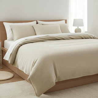 Funda plumón de Lino 250 x 240 cm crema