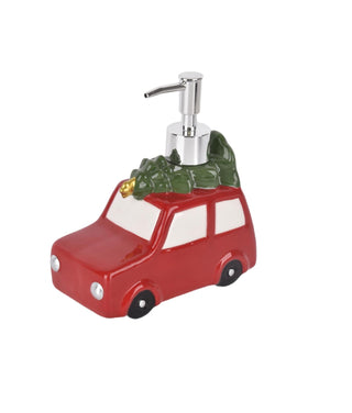 Set Toalla Y Dispensador Auto Navideño
