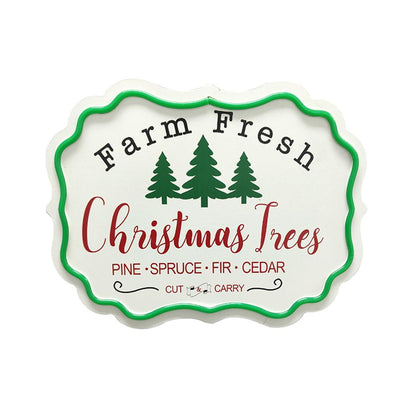 Deco Letrero Neon Christmas Trees 40X30Cm 17A