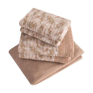 Juego de Sábanas Estampado Polar Térmico Chantilly King Beige