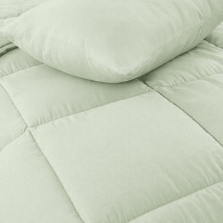 Plumón 1.5 Plazas Reversible Verde | Microfibra Hipoalergénica Chantilly