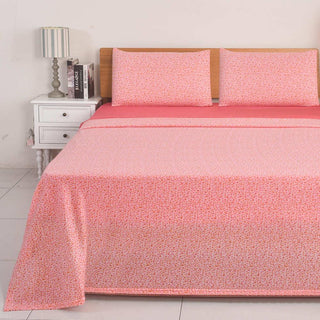 Juego de Sábanas Estampado Polar Térmico Chantilly 2 Plazas Rosado