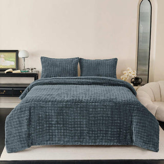 Plumón Sherpa Extra Cálido Chantilly King Gris Plata