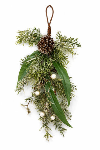 Adorno Colgante Navideño Perlitas LED 33 cm