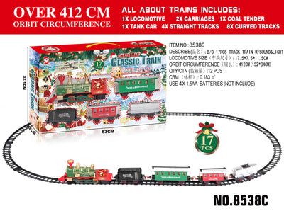 Tren Luz/Musica C/Pista 17Pzas L=4,12M 38C