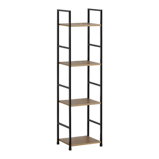 Estanteria Fierro/Mad 4 Repisas 29X23,5X112Cm 12L