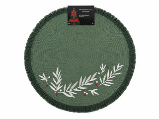 Set 4 Individuales Redondos Navidad 38 cm