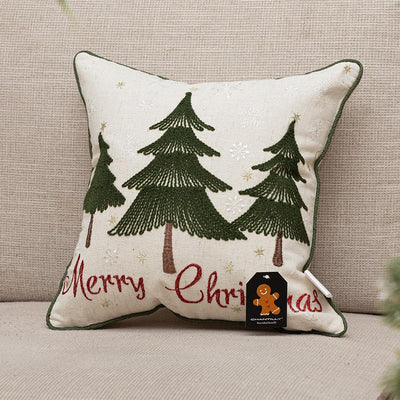 Funda Cojin Bord Merry Pinos 40X40Cm