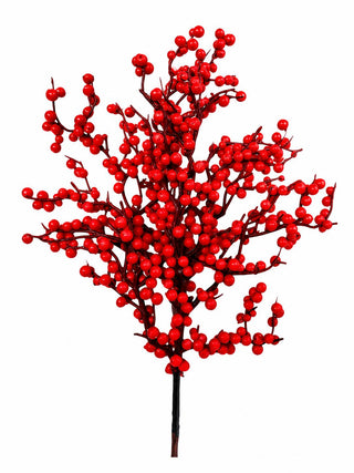 Rama Navideña Bayas Rojas 60 cm
