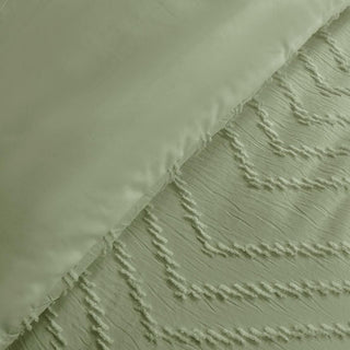 Plumón Bordado Relleno Sintético Hipoalergénico Chantilly 230x250 cm Verde Oliva