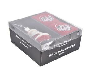 Set 2 Toallas Y Dispensador Santa Claus