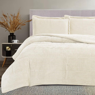 Plumón Sherpa Extra Cálido Chantilly 1.5 Plazas Crudo