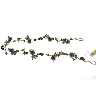 Guirnalda Navideña LED con Estrellas y Cascabeles 180 cm
